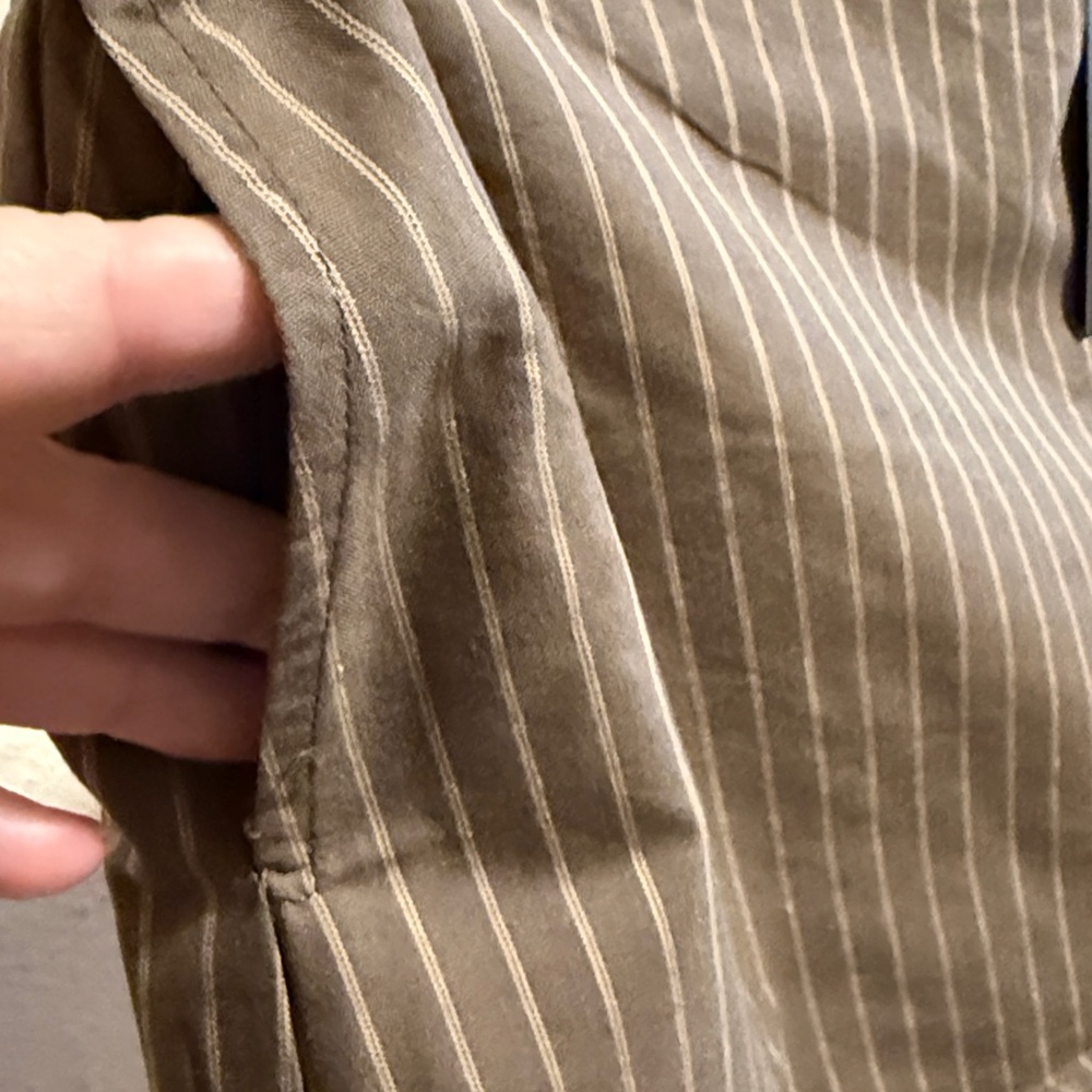 2 pc coordinated SET Brown & Tan pinstripe jacket & skort multiple SIZES AVAIL - Picture 10 of 13
